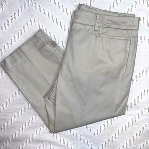 Talbots Perfect Skimmer light khaki capri pants -sz 6P